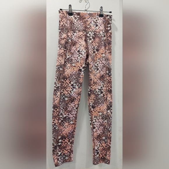 Calvin Klein Performance Pants - Calvin Klein Performance Abstract Pink and Brown Leggings